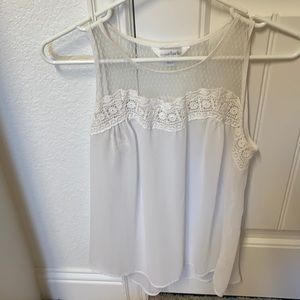 White sheer top